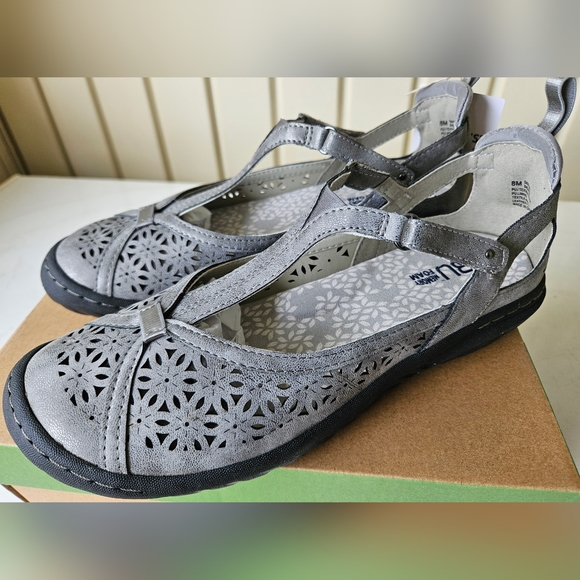 NEW JBU BY JAMBU Daffodil Shoes For Women sz 8  Gunmetal - Picture 2 of 6